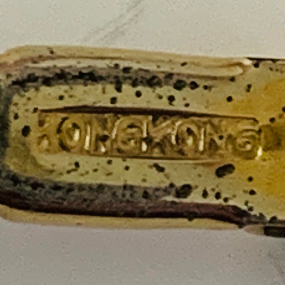 Hong Kong Scarab Semi Precious Stones Vintage Bracelet - Picture 5 of 7